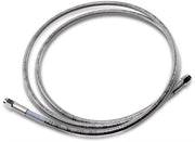 Drag Specialties Universal Brake Line Clear-Coated Silver Front Rear Stainless Steel