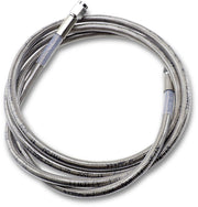 Drag Specialties Universal Brake Line Clear-Coated Silver Front Rear Stainless Steel