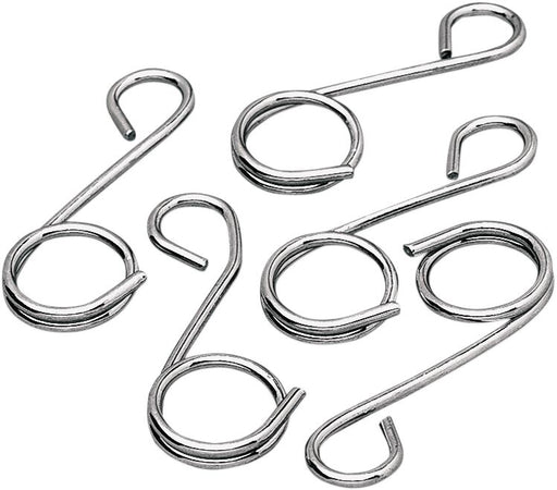 Drag Specialties Wire Fuel Line Guides Silver 5 Pack