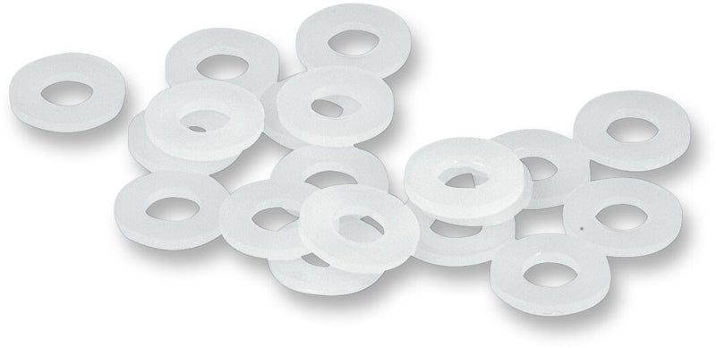 James Gasket Universal Nylon Seat Mounting Washers Raw Silver 20 Pack