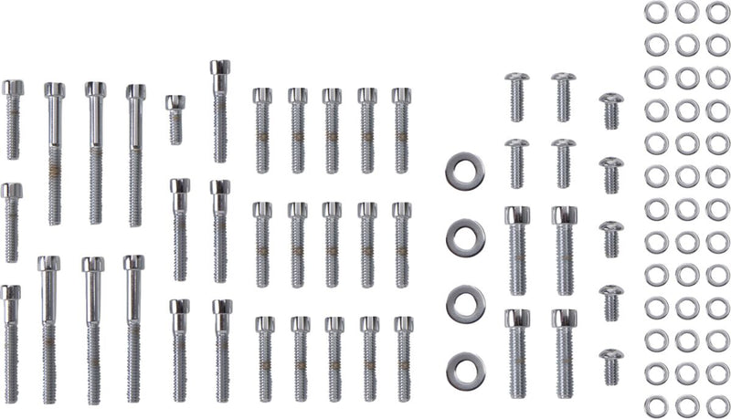 Gardner-Westcott Side Cover Bolt Kit Chrome Polished Silver Socket-Head Steel