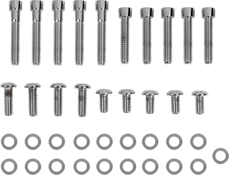 Gardner-Westcott Primary Cover Bolt Kit Chrome Polished Steel