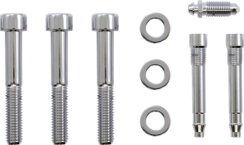 Gardner-Westcott Caliper Mounting Bolt Kit Chrome Silver Socket-Head Brake Caliper