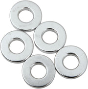 Drag Specialties Replacement Spacers Silver Smooth Steel 5 Pack