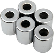 Drag Specialties Replacement Spacers Silver Smooth Steel 5 Pack