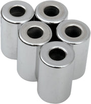 Drag Specialties Replacement Spacers Silver Smooth Steel 5 Pack - MPB506