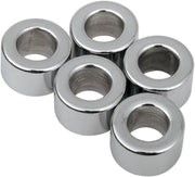 Drag Specialties Replacement Spacers Silver Smooth Steel 5 Pack