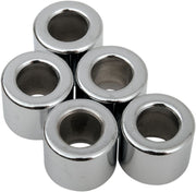 Drag Specialties Replacement Spacers Silver Smooth Steel 5 Pack