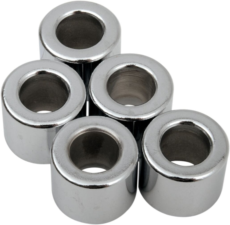 Drag Specialties Replacement Spacers Silver Smooth Steel 5 Pack