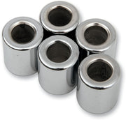 Drag Specialties Replacement Spacers Silver Smooth Steel 5 Pack - MPB511