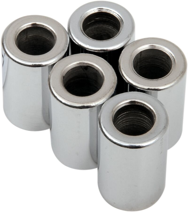 Drag Specialties Replacement Spacers Silver Smooth Steel 5 Pack - MPB512