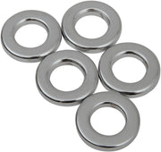 Drag Specialties Replacement Spacers Silver Smooth Steel 5 Pack - MPB513
