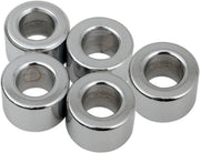 Drag Specialties Replacement Spacers Silver Smooth Steel 5 Pack - MPB516