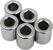 Drag Specialties Replacement Spacers Silver Smooth Steel 5 Pack - MPB517
