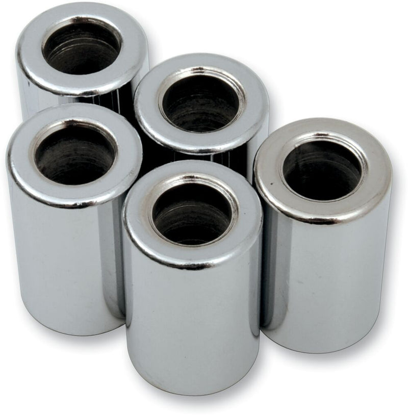 Drag Specialties Replacement Spacers Silver Smooth Steel 5 Pack - MPB518