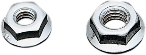 Gardner-Westcott Flange Nuts Silver Coarse Thread 10 Pack