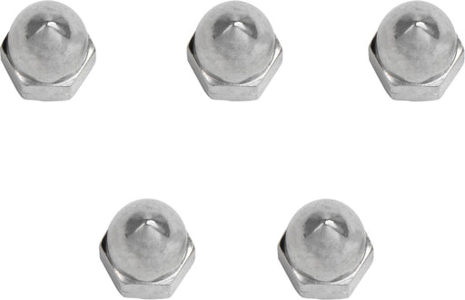 Drag Specialties Chrome Ware Nuts Silver Acorn Multi Functional 5 Pack