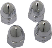 Drag Specialties Chrome Ware Nuts Silver Acorn Multi Functional 4 Pack - MBP1208
