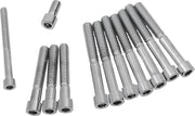 Drag Specialties Primary Cover Only Bolt Kit Chrome Silver Smooth Socket-Head