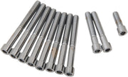 Drag Specialties Primary Cover Only Bolt Kit Chrome Silver Smooth Socket-Head