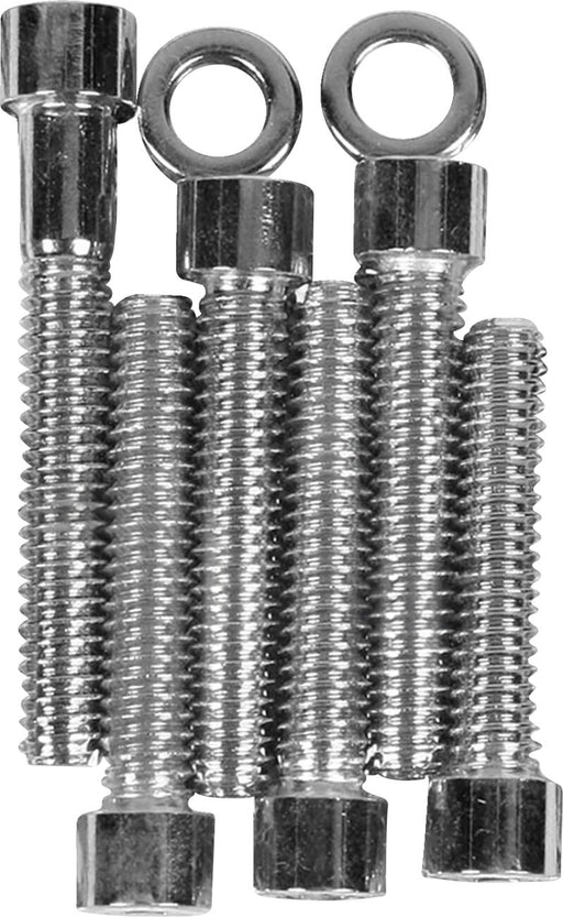 Drag Specialties Cam Cover Bolt Kit Chrome Silver Smooth Socket-Head Steel