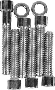 Drag Specialties Cam Cover Bolt Kit Chrome Silver Smooth Socket-Head Steel - MK366S