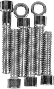 Drag Specialties Cam Cover Bolt Kit Chrome Silver Smooth Socket-Head Steel