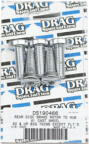 Drag Specialties Disc Brake Hub Mounting Kit Chrome Cast Wheel Spoked Wheel Rotor Steel - MK307
