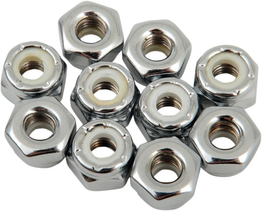Drag Specialties Replacement Insert Nuts Silver Coarse Thread Fine Thread Nylon 10 Pack