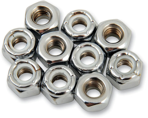 Drag Specialties Replacement Insert Nuts Silver Coarse Thread Fine Thread Nylon 10 Pack