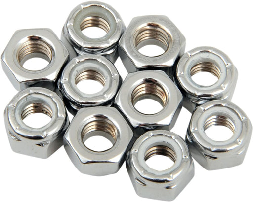 Drag Specialties Replacement Insert Nuts Silver Coarse Thread Fine Thread Nylon 10 Pack