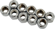 Drag Specialties Replacement Insert Nuts Silver Coarse Thread Fine Thread Nylon 10 Pack