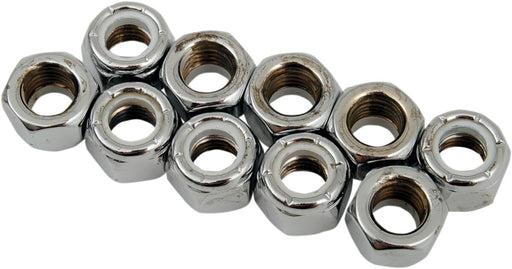 Drag Specialties Replacement Insert Nuts Silver Coarse Thread Fine Thread Nylon 10 Pack