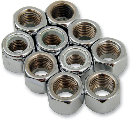 Drag Specialties Replacement Insert Nuts Silver Coarse Thread Fine Thread Nylon 10 Pack