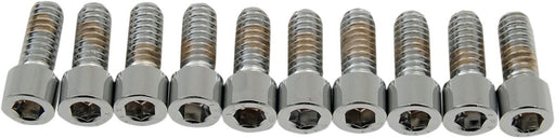 Drag Specialties Socket-Head Bolts Silver Smooth 10 Pack
