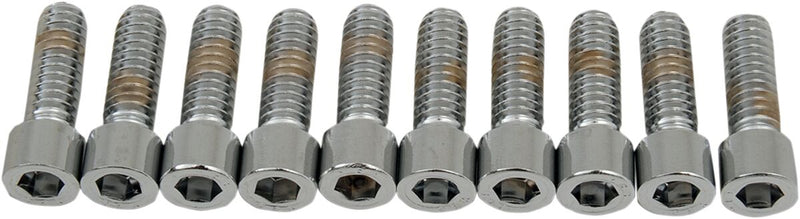 Drag Specialties Socket-Head Bolts Silver Smooth 10 Pack