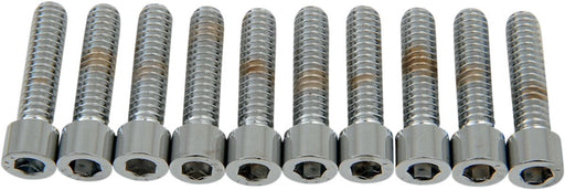Drag Specialties Socket-Head Bolts Silver Smooth 10 Pack