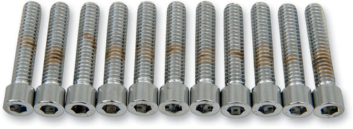 Drag Specialties Socket-Head Bolts Silver Smooth 10 Pack