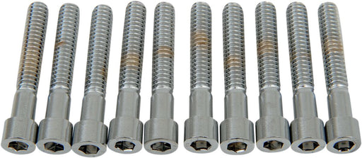 Drag Specialties Socket-Head Bolts Silver Smooth 10 Pack