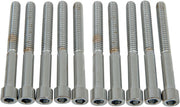 Drag Specialties Socket-Head Bolts Silver Smooth 10 Pack