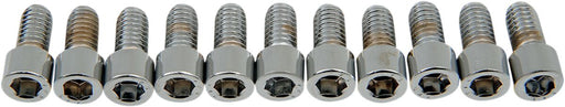 Drag Specialties Socket-Head Bolts Silver Smooth 10 Pack