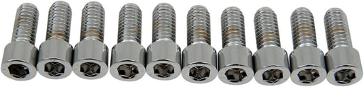 Drag Specialties Socket-Head Bolts Silver Smooth 10 Pack