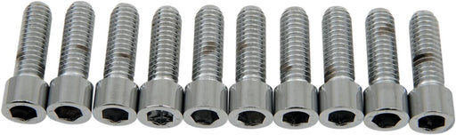 Drag Specialties Socket-Head Bolts Silver Smooth 10 Pack