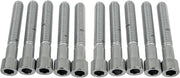 Drag Specialties Socket-Head Bolts Silver Smooth 10 Pack
