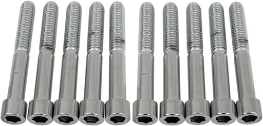 Drag Specialties Socket-Head Bolts Silver Smooth 10 Pack