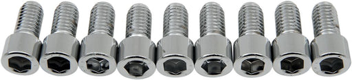 Drag Specialties Socket-Head Bolts Silver Smooth 10 Pack