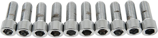 Drag Specialties Socket-Head Bolts Silver Smooth 10 Pack