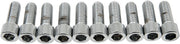 Drag Specialties Socket-Head Bolts Silver Smooth 10 Pack - MPB238S