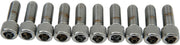 Drag Specialties Socket-Head Bolts Silver Knurled 10 Pack
