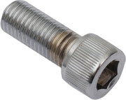 Drag Specialties Replacement Fine Thread Socket-Head Bolts Chrome Polished Silver Knurled 10 Pack - MPB225
